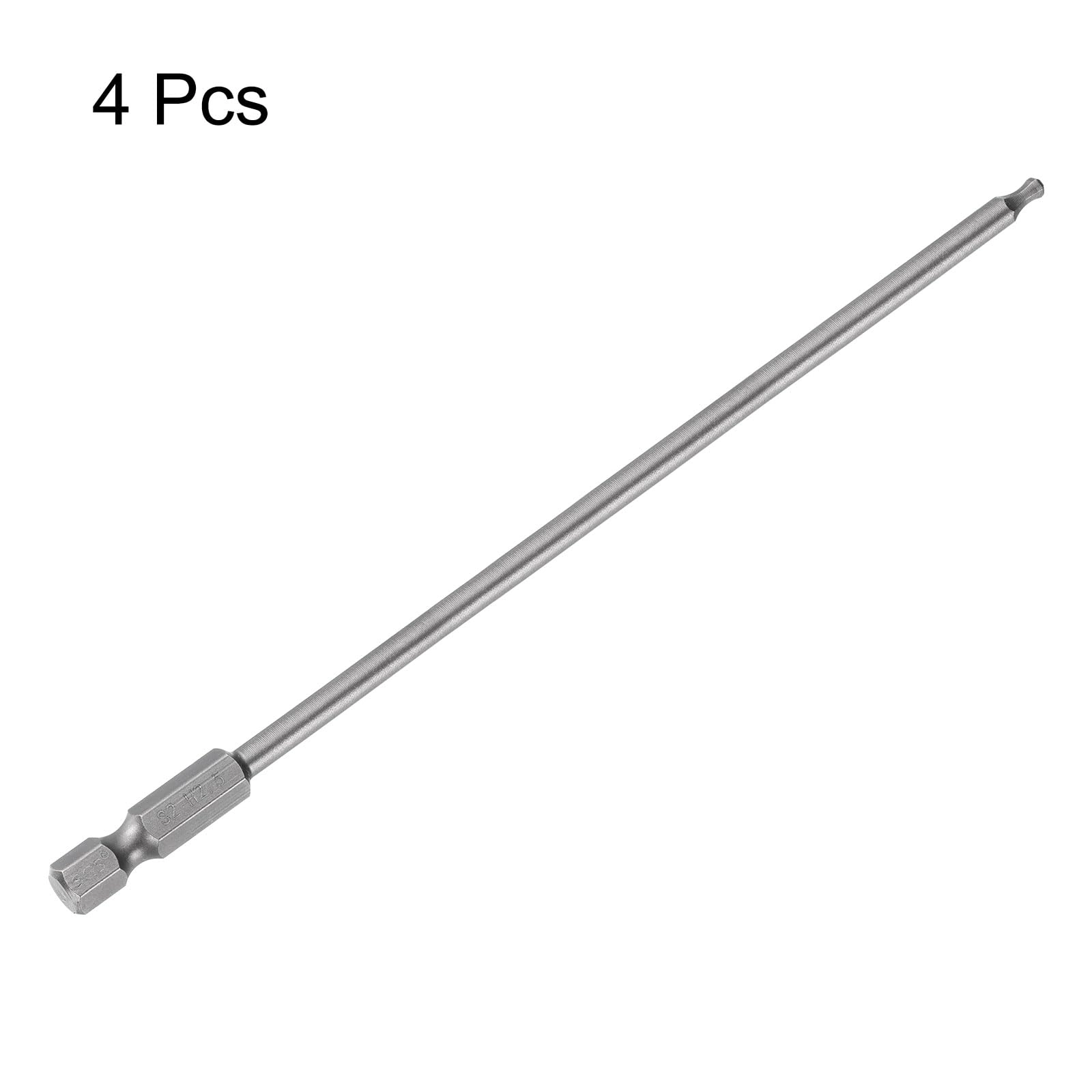 Ball End Hex Screwdriver Bit - 4pcs 150mm