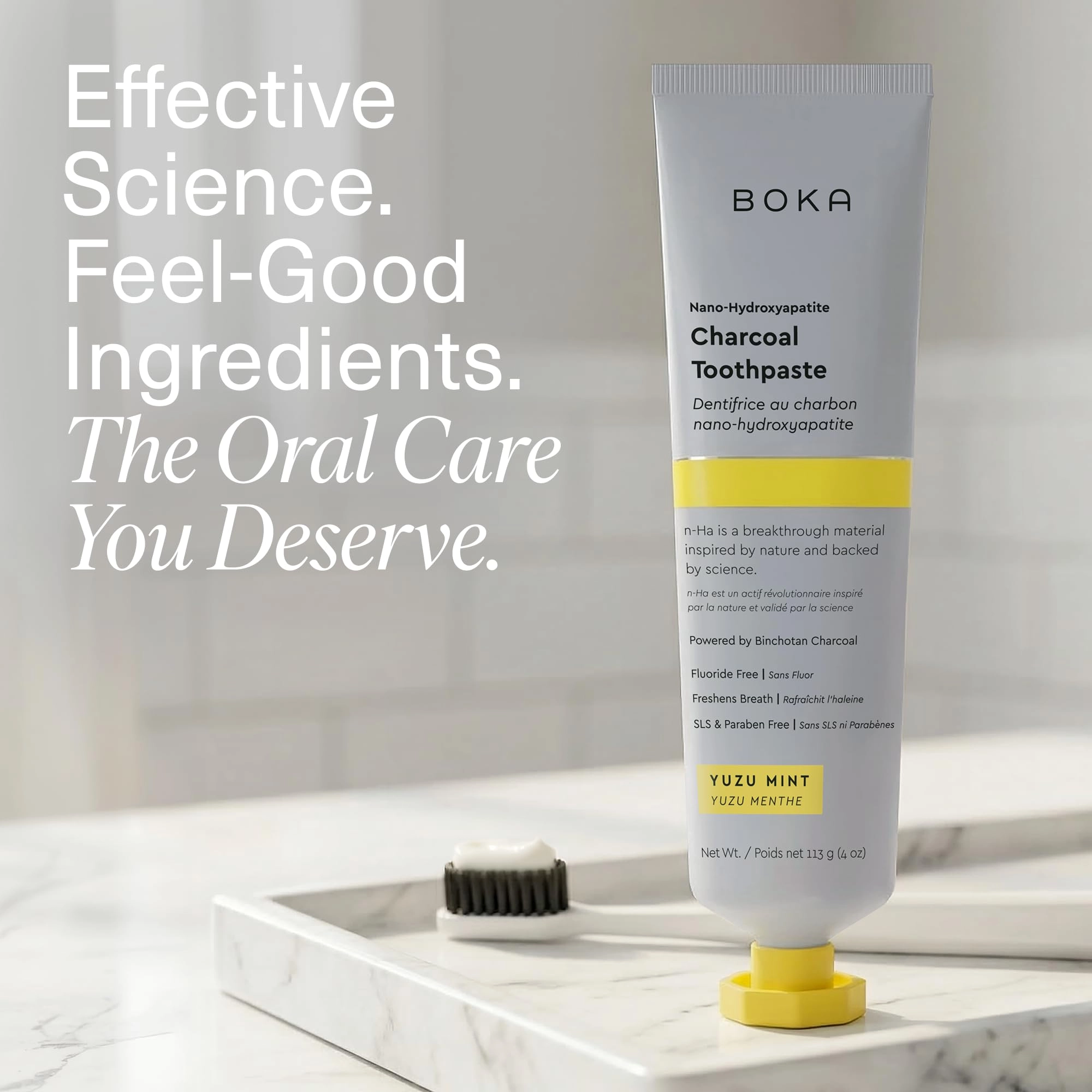 Nano Hydroxyapatite Charcoal Yuzu Mint Toothpaste Adult 118.29 ml
