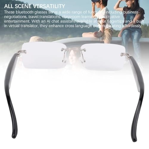 Smart AI Glasses - Bluetooth 5.4 180mAh Battery Real Time Translation