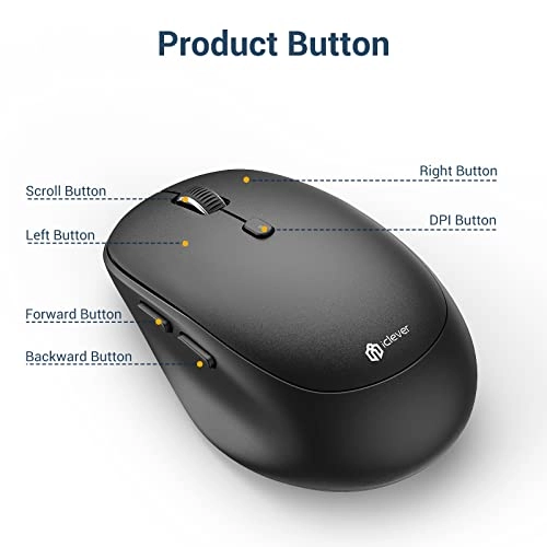 MD165 Dual Mode Wireless Mouse - Bluetooth, USB