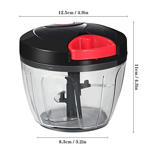 Manual Food Chopper - 650ML 3 blades
