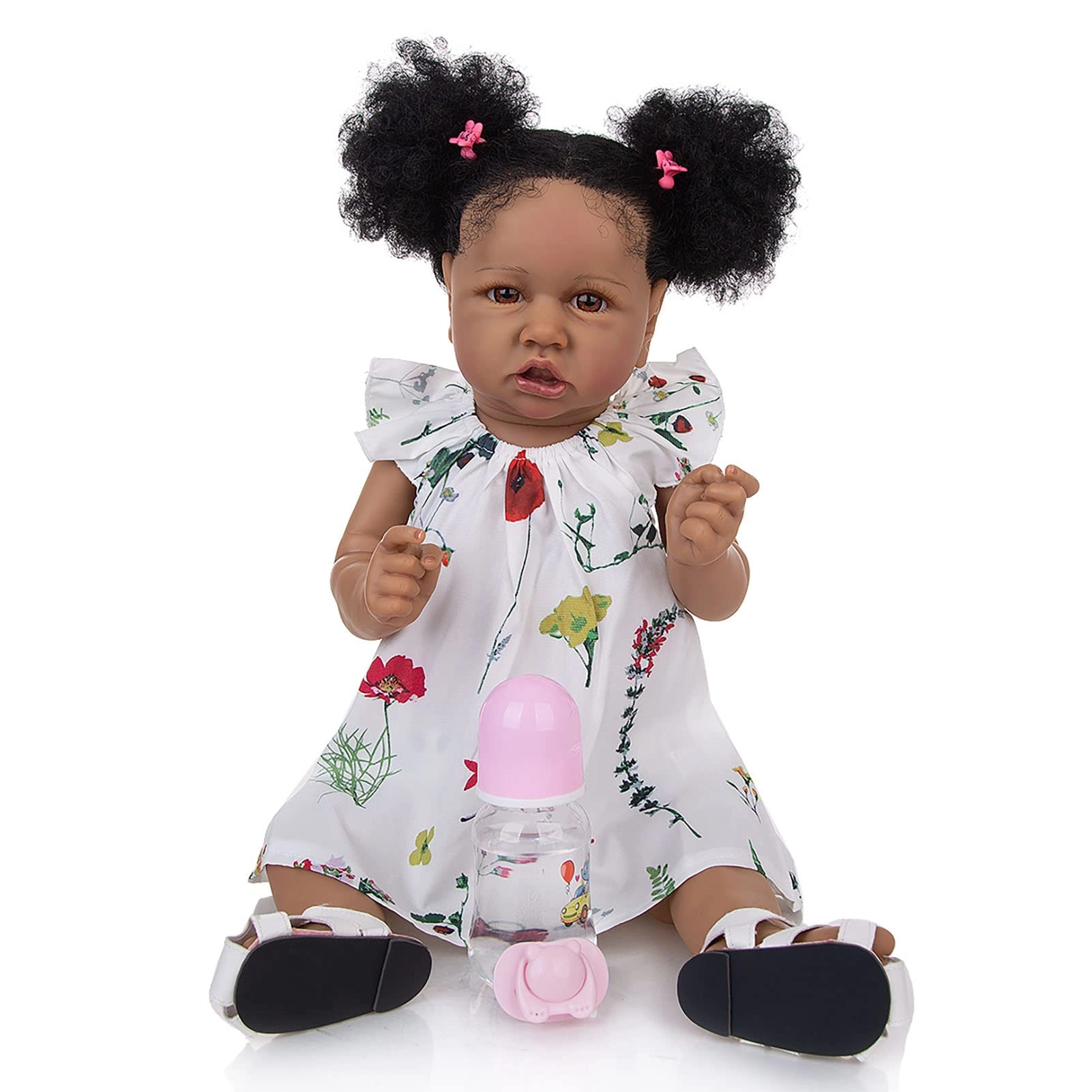 Reborn Baby Doll - 22 Inch Vinyl Brown Eyes