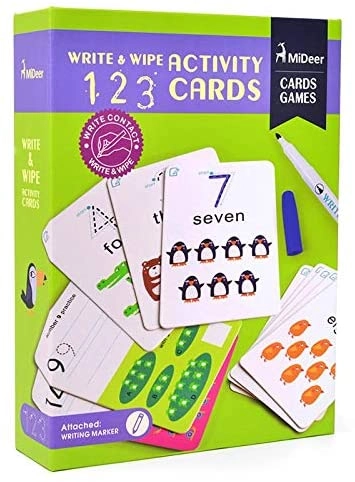 Dubai Bicycles Write & Wipe Activity Flash cards - 4 Years & Above