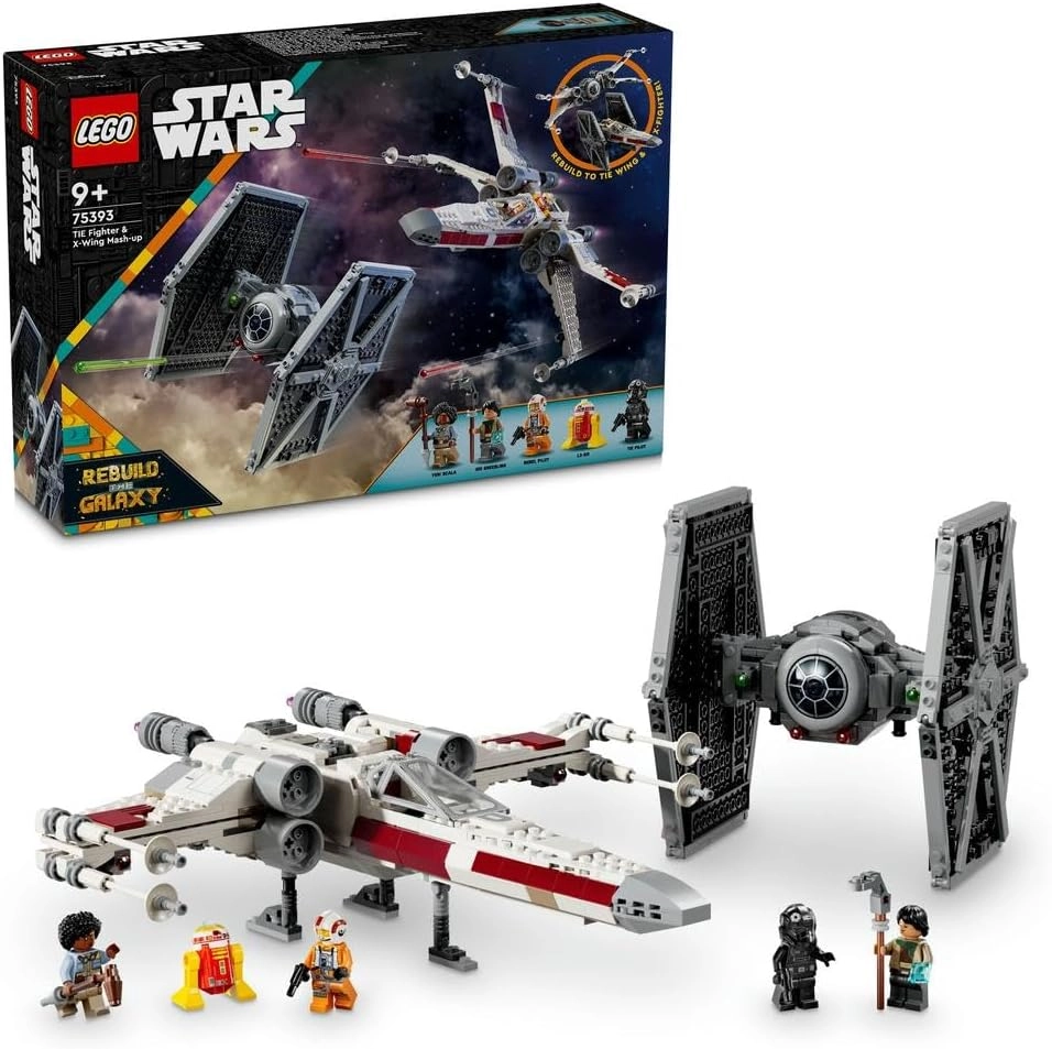 LEGO Star Wars TIE Fighter & X-Wing Mash-up (75393) - 4 Minifigures