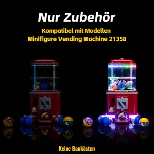 Light Kit Compatible with LEGO 21358 Minifigure Vending Machine - Copper Line