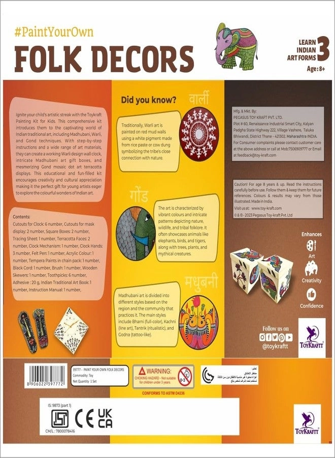 Art and Craft DIY Kit - 8-12 years Madhubani Warli Gond