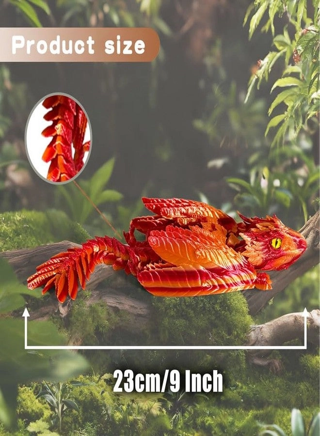 Feathered Wyvern Dragon - 3D Printed Articulated Desktop Pet