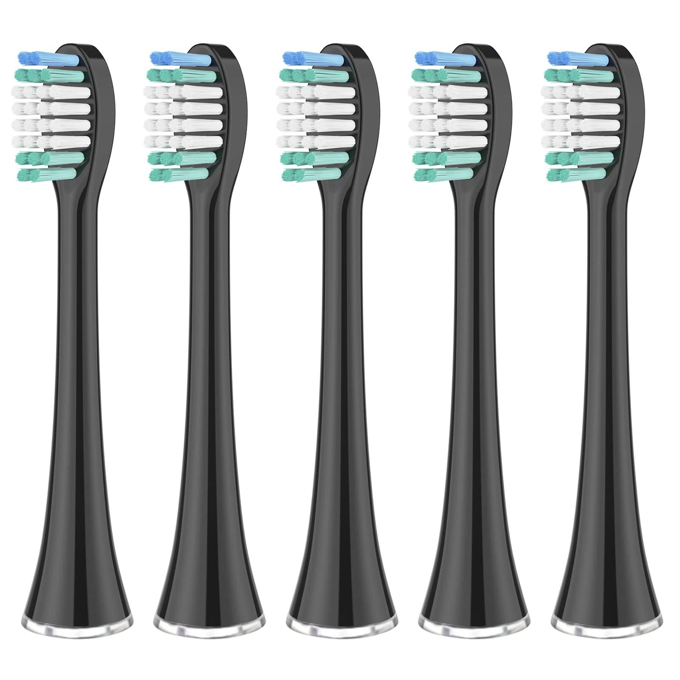 Replacement Toothbrush Heads - Pack of 5 Black