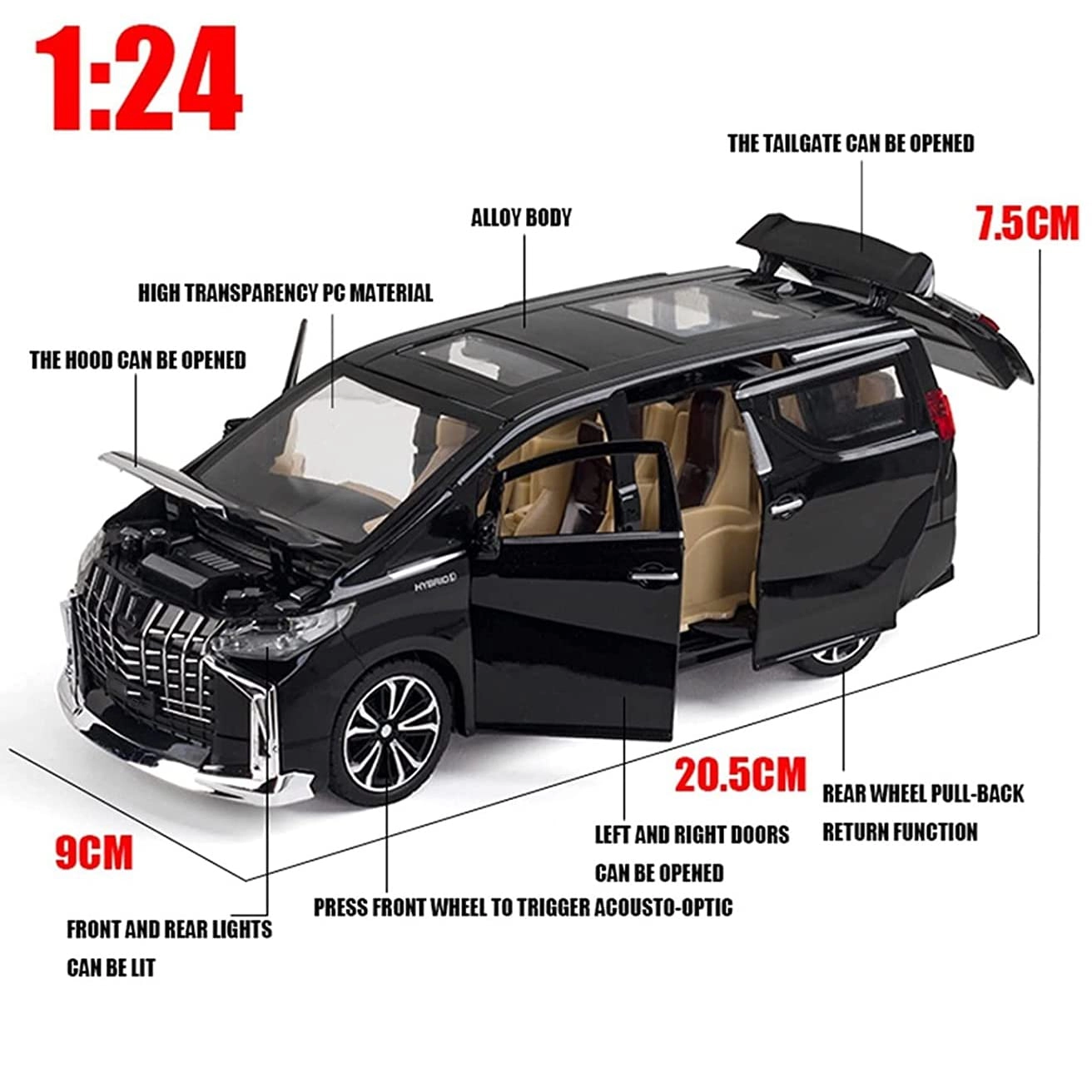 Alphard 1:24 - 1pcs
