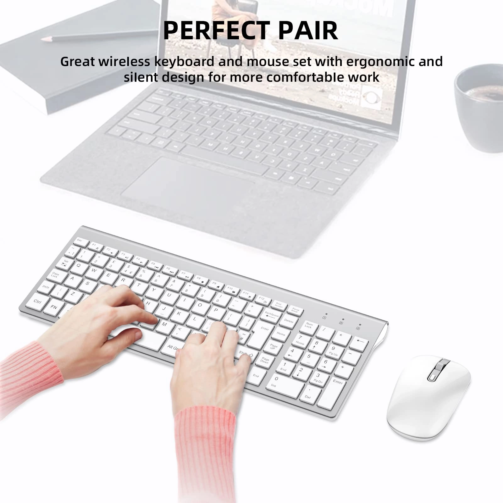 Wireless Keyboard Mouse Combo - UK Wireless