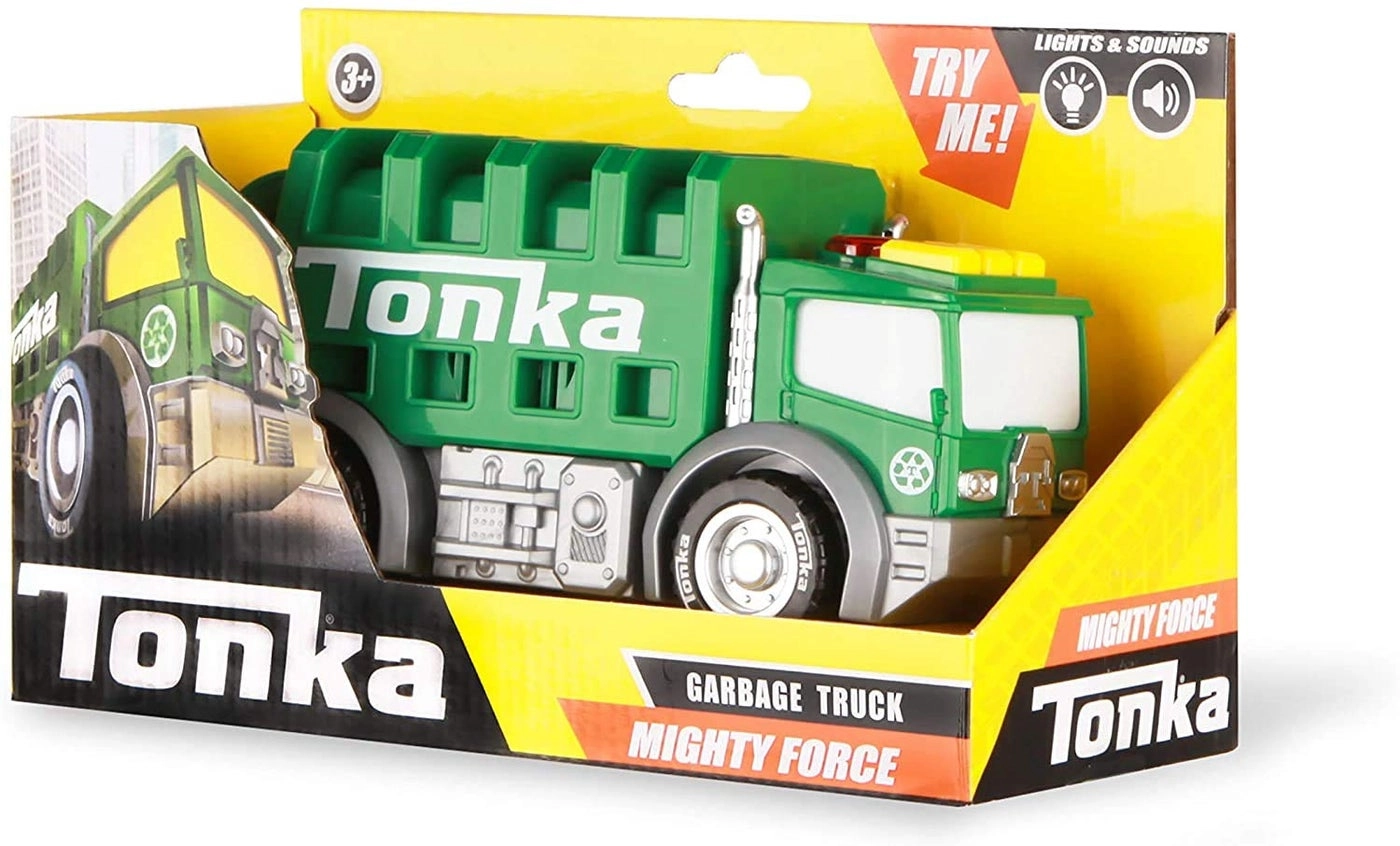 Mighty Force Lights & Sounds - Garbage Truck - Blue Two AAA Batteries