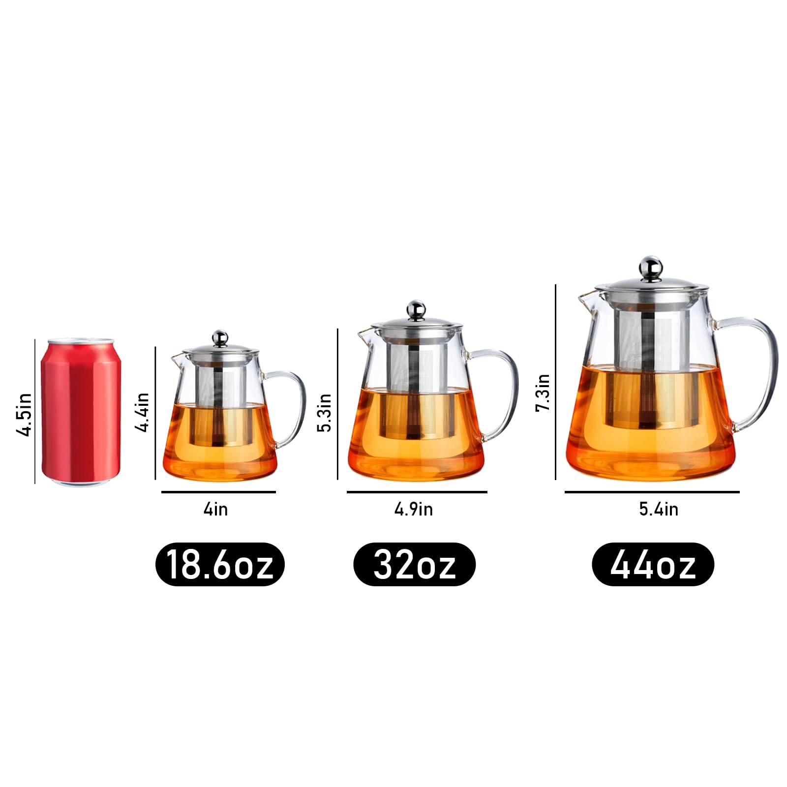 Glass Teapot - Glass 550ML
