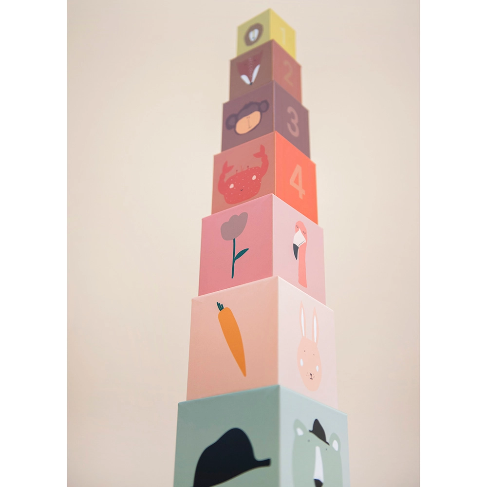 Stacking Blocks - Suitable for 12 months and above 10 pcs