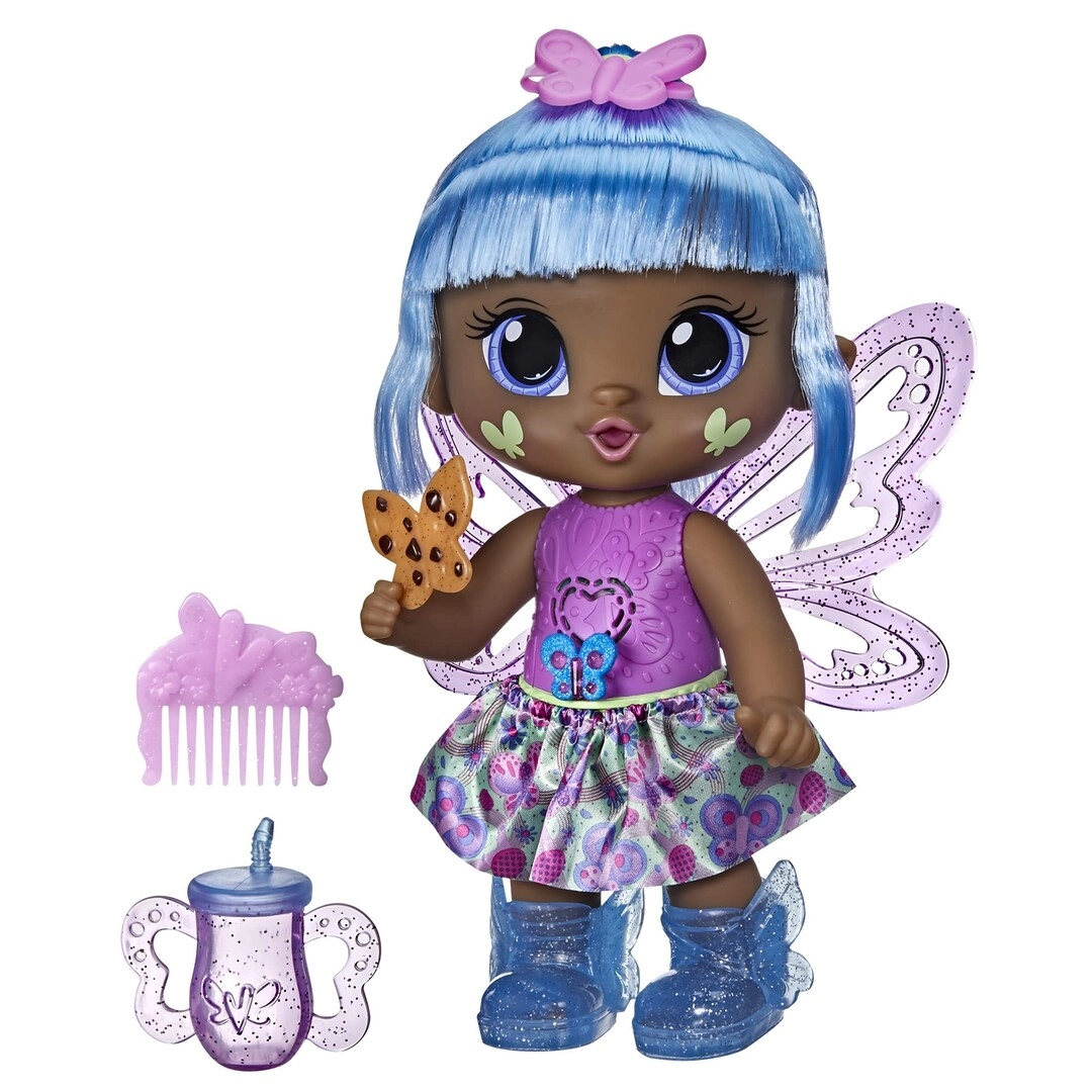 Baby Alive Gigi Glimmer Pixie Doll - 10.5-inch Interactive 20 Sounds Ages 3+