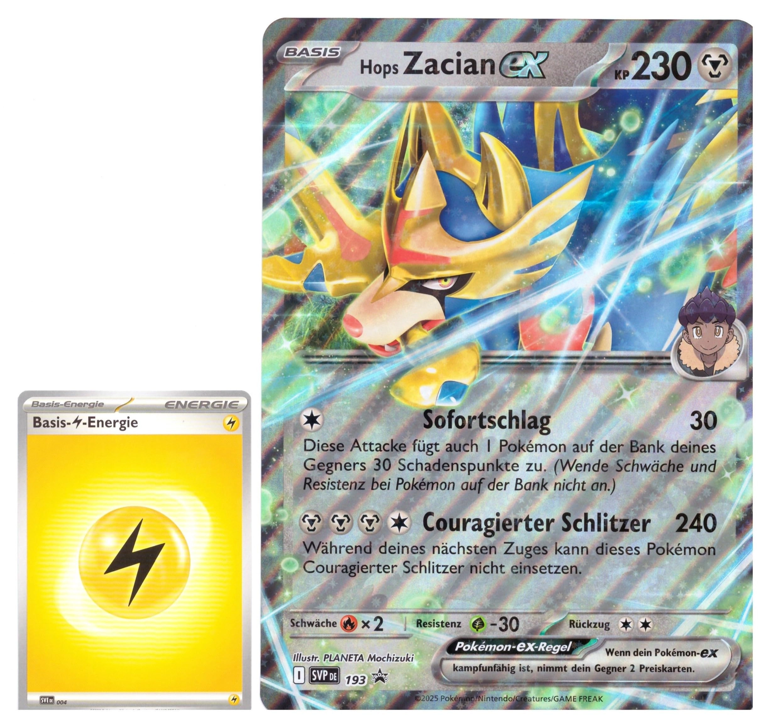 BB-Toy-Trades PKM Hops Zacian ex SVP193 - German