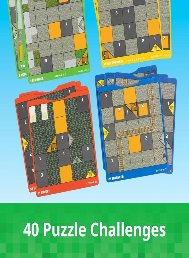 Minecraft Cave Adventure Puzzle - Screen-Free Strategy 40 Logic Challenges