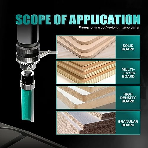 Router Bits - 8PCS + Impact Magnetic Bits + Bearings + Wrenches