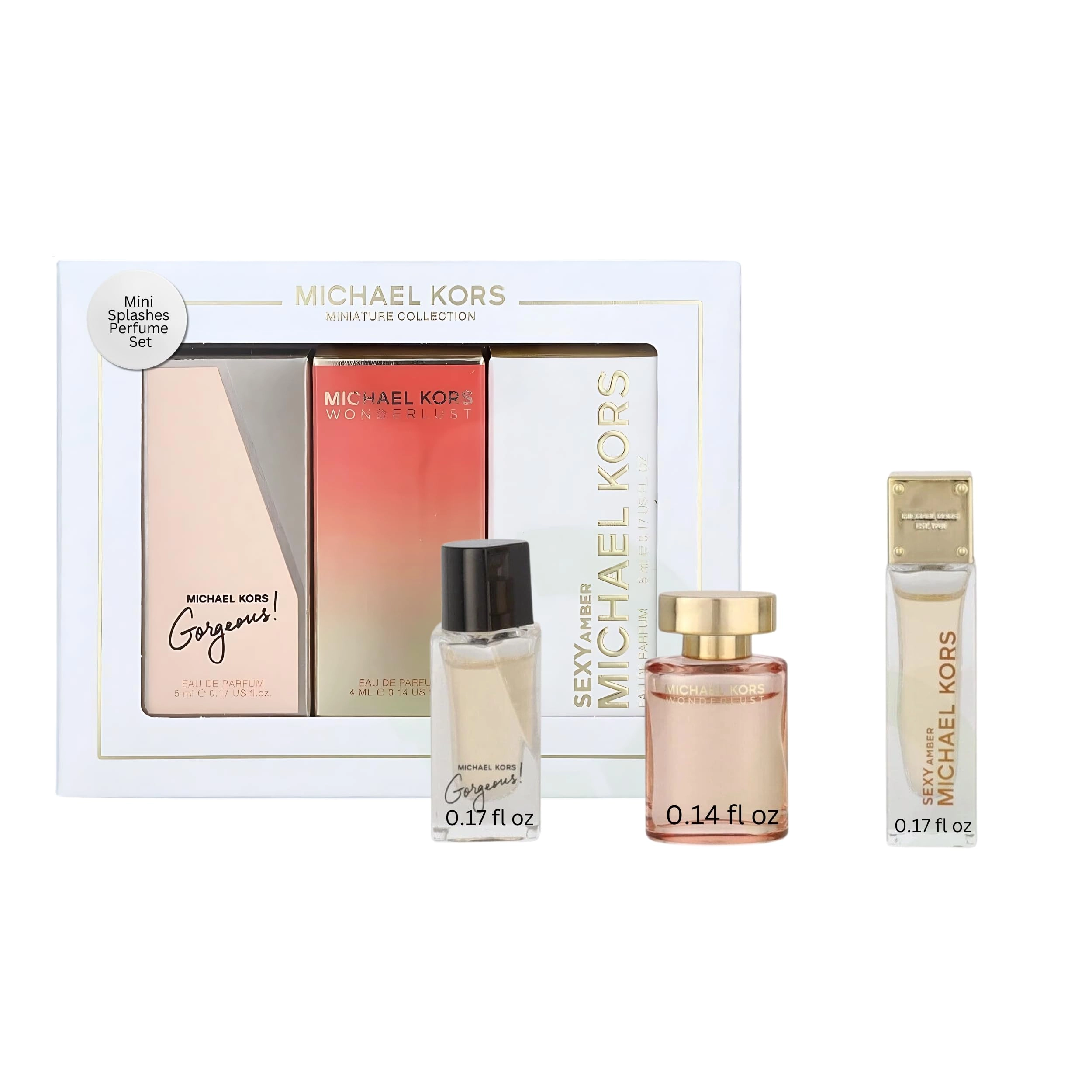 Michael Kors Gorgeous - Eau de Parfum 5ml + Wonderlust - Eau de Parfum 4ml + Sexy Amber - Eau de Parfum 5ml