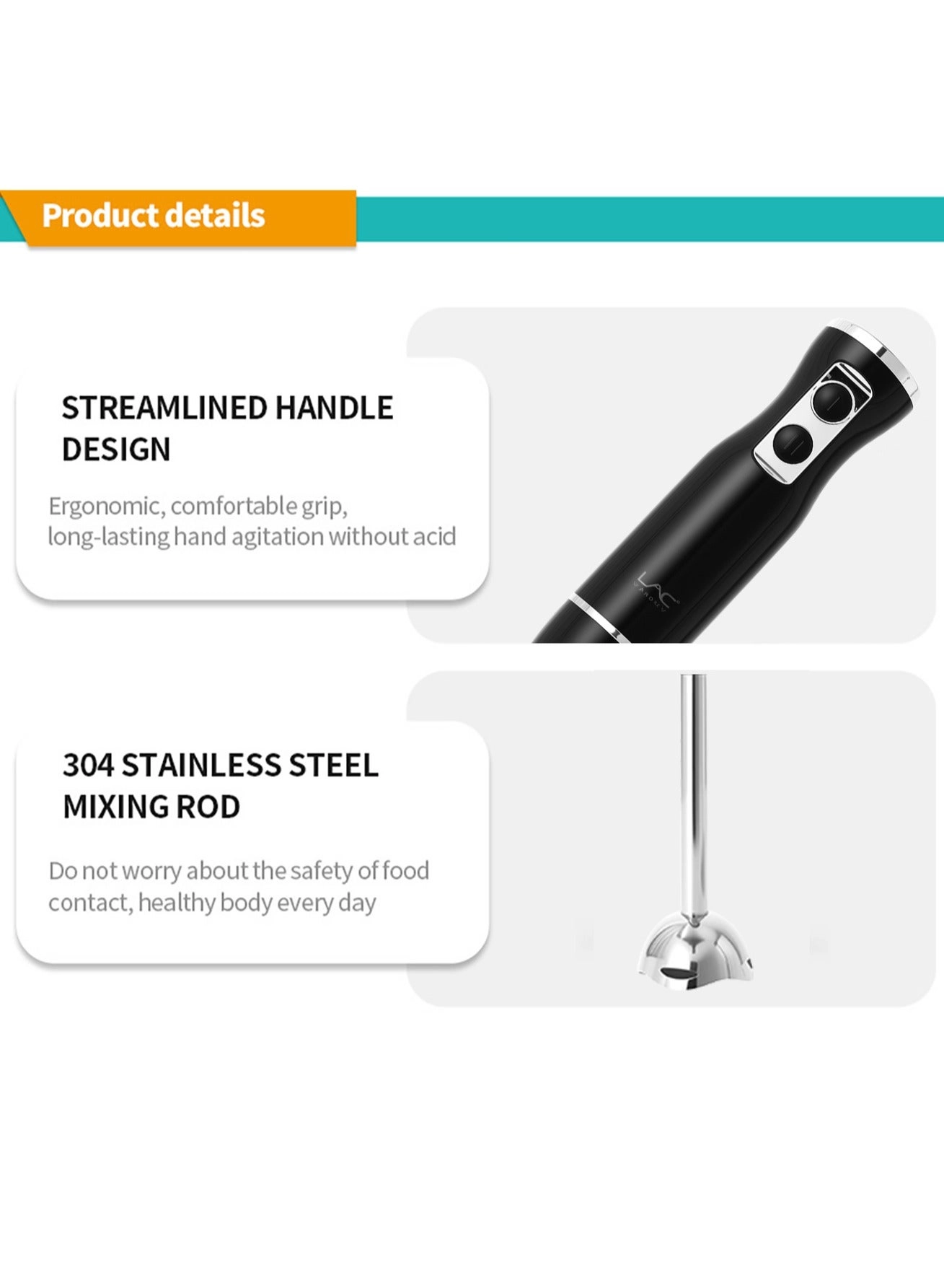 L-1206 - 2-Speed Turbo Mode 4-in-1 Multi-Functional