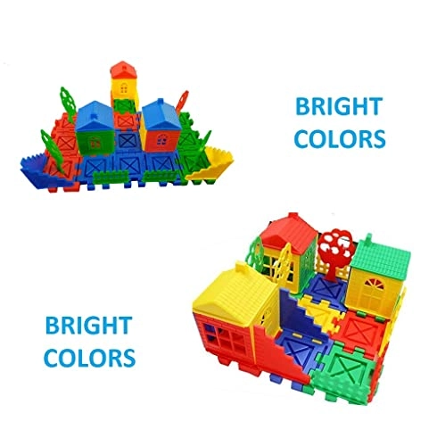 House Building Blocks - Construction 45 pcs