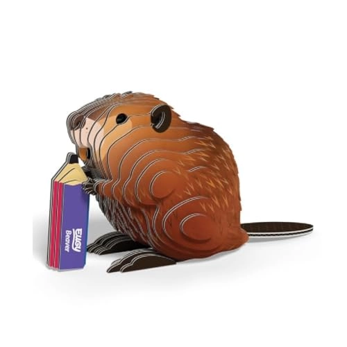 127 Beaver - 3D Model Craft Kit Brown
