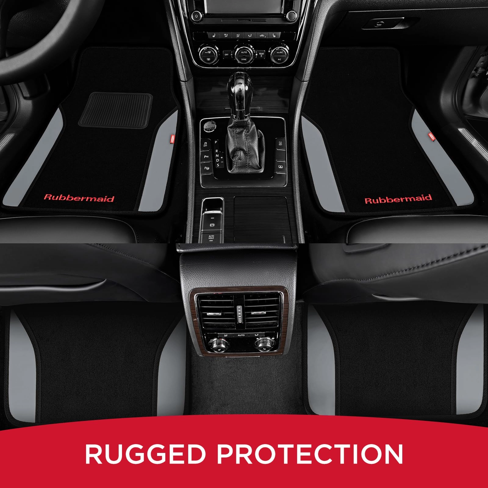 Car Mats - Gray Carpeted Universal Fit