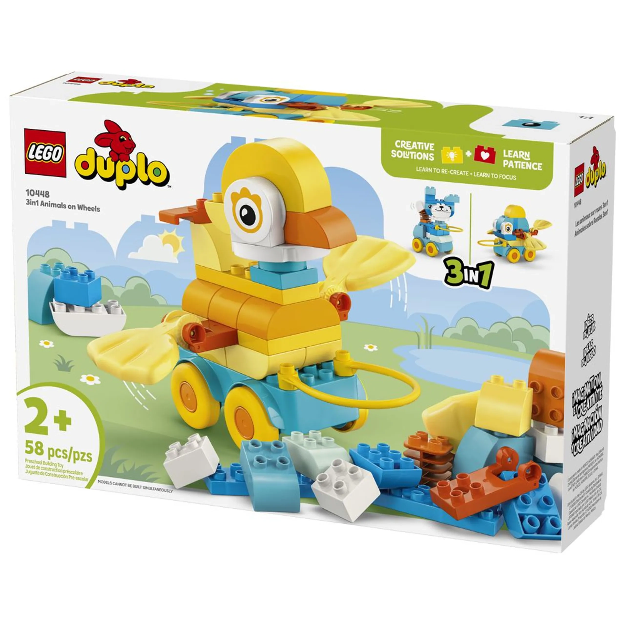Duplo 3-In-1 Animals On Wheels