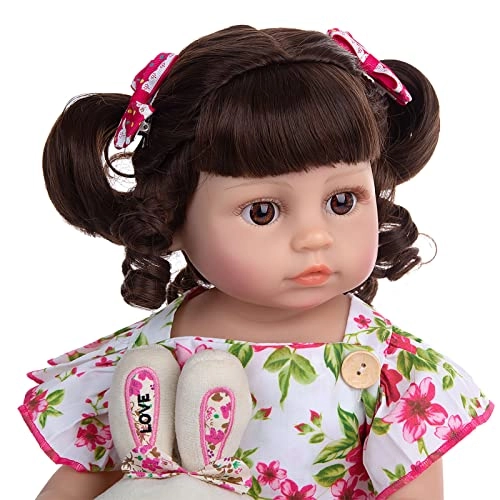 Reborn Baby Doll - 22 Inch Vinyl Brown Eyes