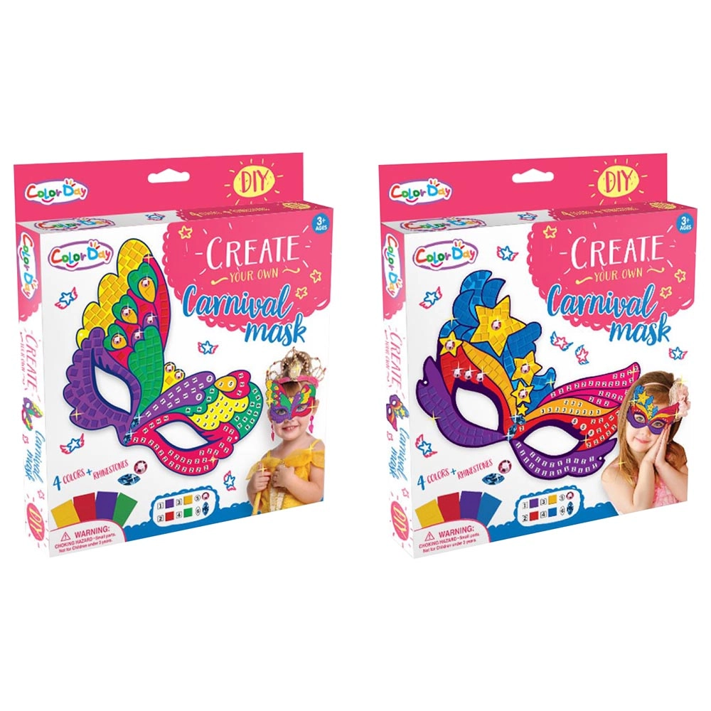 BrainGiggles Mosaic Sticker Carnival Mask Kit