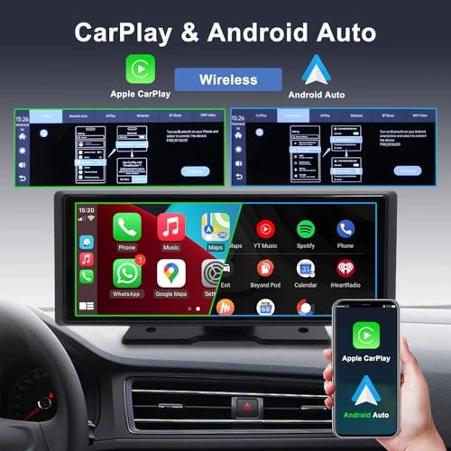 Carplay and Android Auto Wireless Portable - 4K 1080p