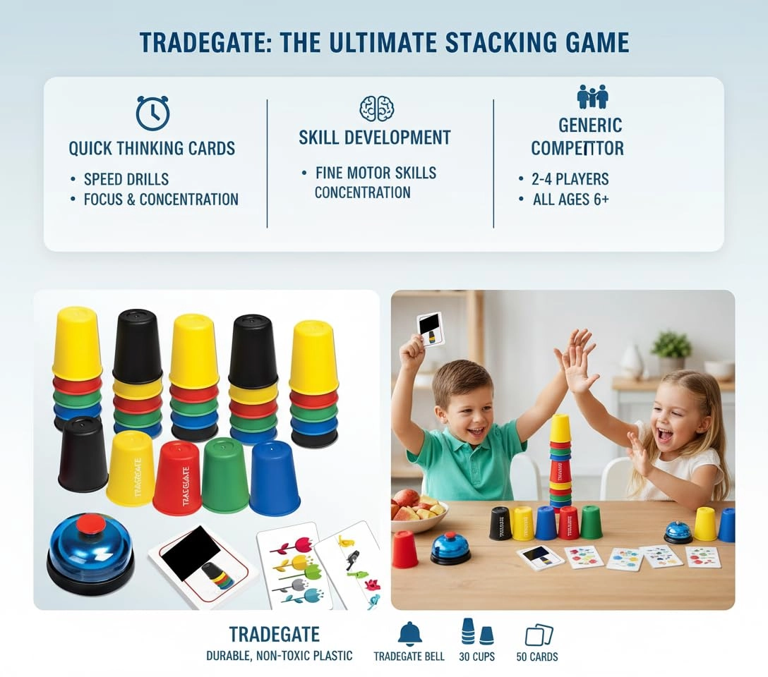 Quick Cups Games for Kids - 30 pieces