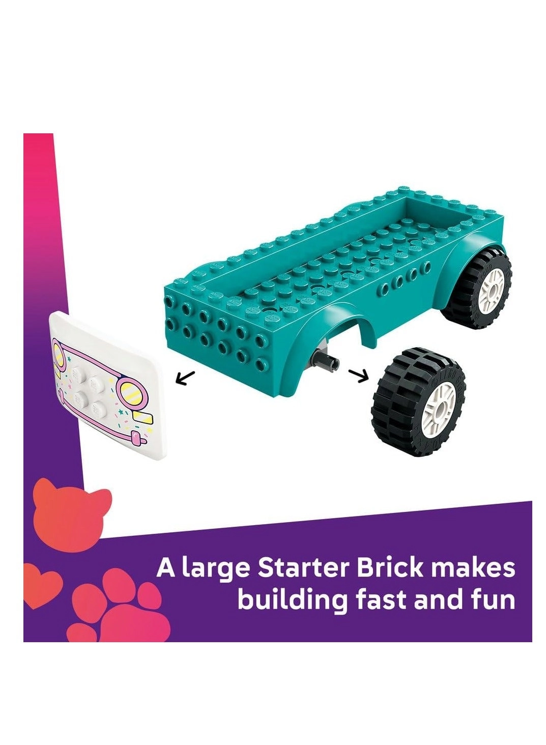 Friends Heartlake City Ice Cream Van (42644) - Pretend-Play 2 Minidolls Bunny Figure