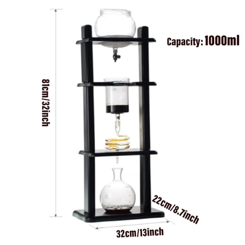 Cold Brew Drip Coffee Maker - 800ml High Borosilicate Glass