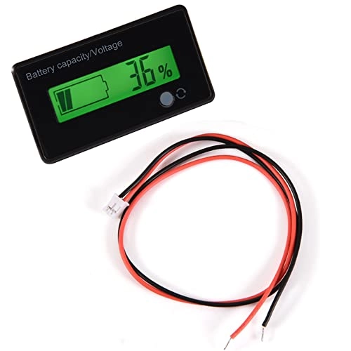 Battery capacity voltage meter - Green backlit LCD 6-70V