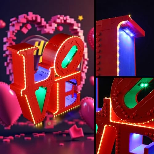 LED Light for Lego 31214 Art Love Sculpture Set