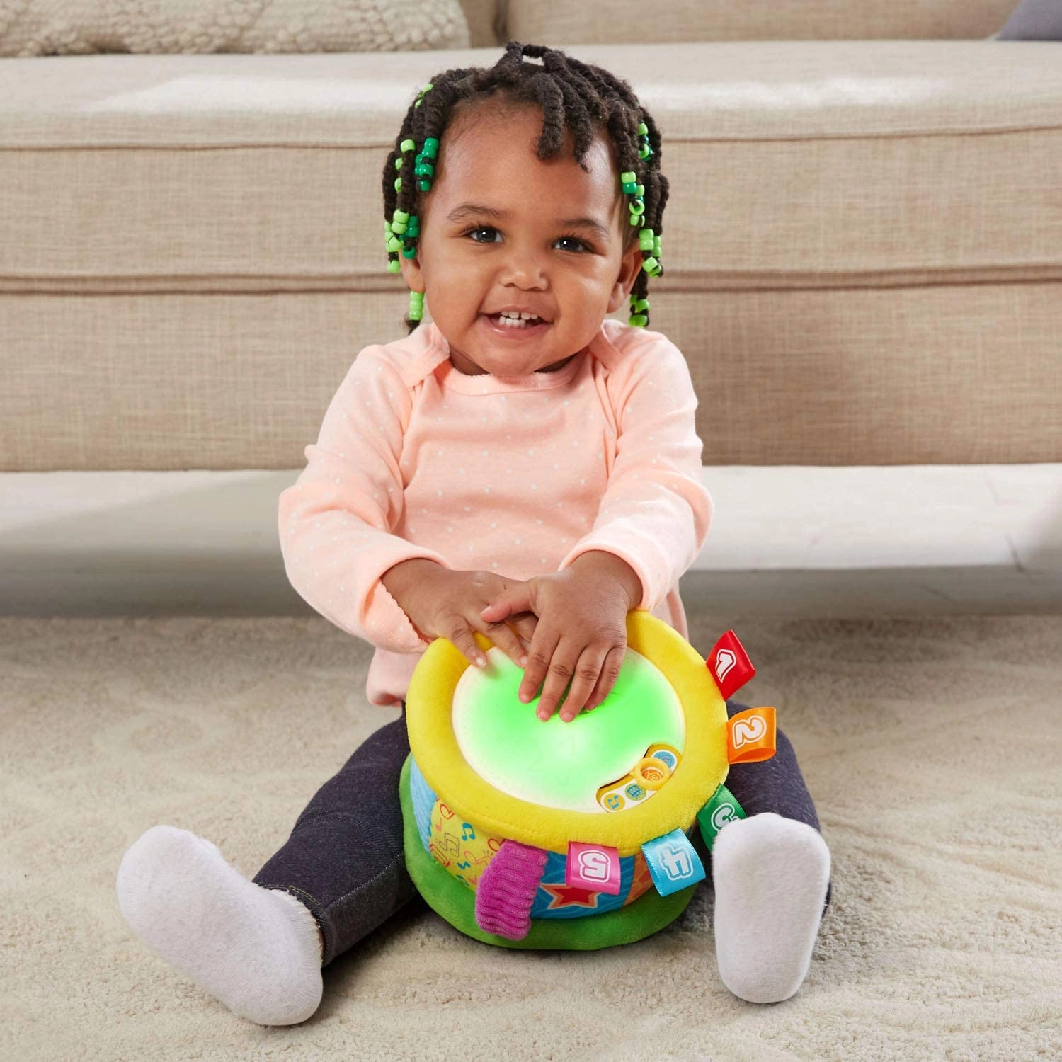 Learn & Groove Bilingual Thumpin' Numbers Drum - 6 months+