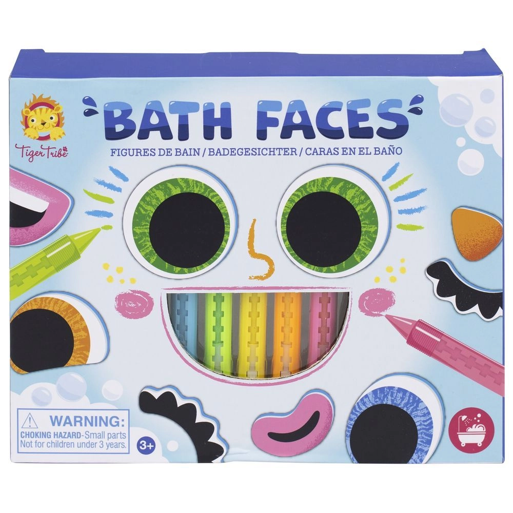 Bath Faces - Multi Colour 3+ 5x Bath crayons