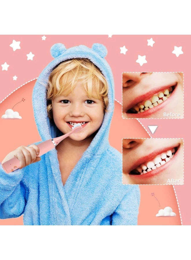 Electric Toothbrush - Children 3-12 Years Old 5 Brush Heads