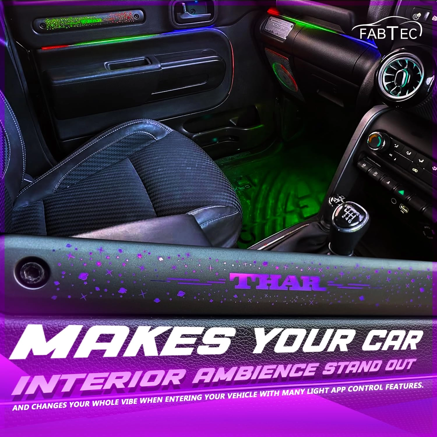 Thar Ambient Light - Car Interior Light Kit Multi Color