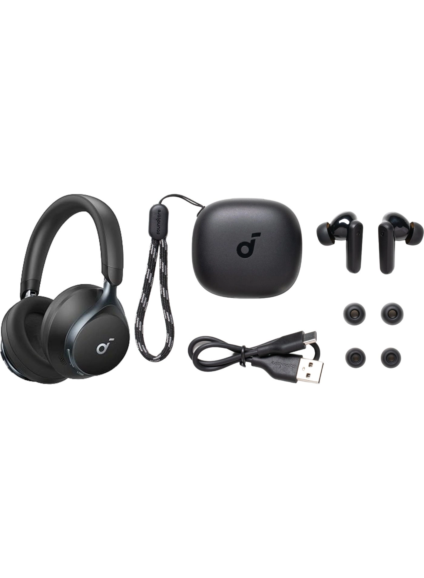 Soundcore P20i Wireless Earbud + Space One Wireless Headphone