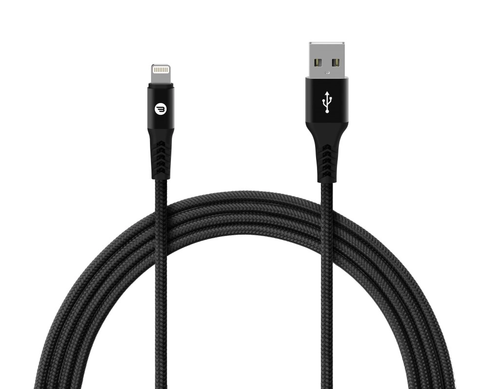 Baykron Charge Cable 2.4A USB-A to Lightning 1.2m Braided
