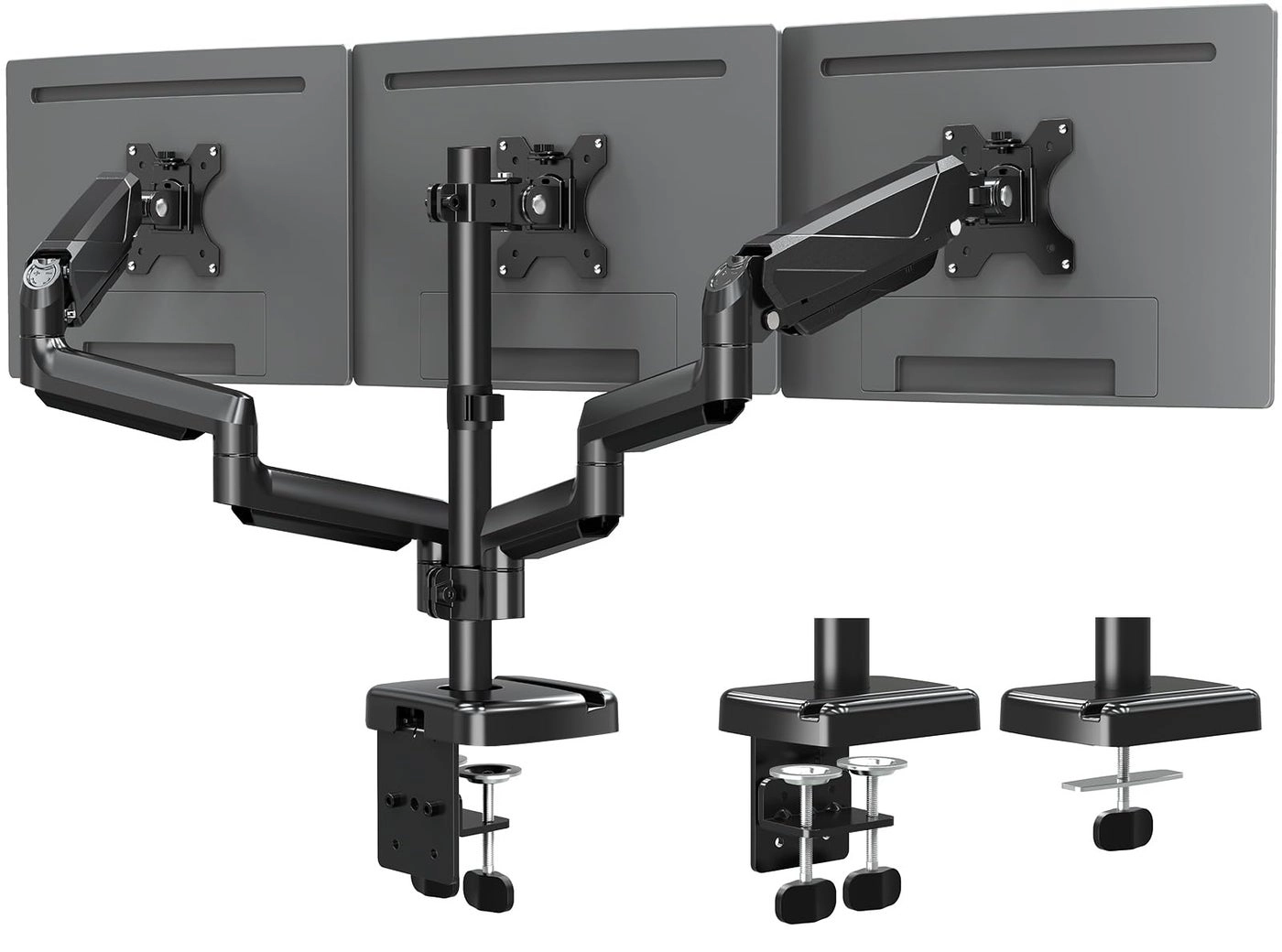 MOUNTUP Triple Monitor Mount - 3 Monitors 17-32 inch
