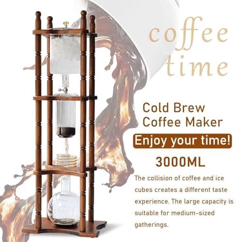 Cold Brew Drip Coffee Maker - 800ml High Borosilicate Glass