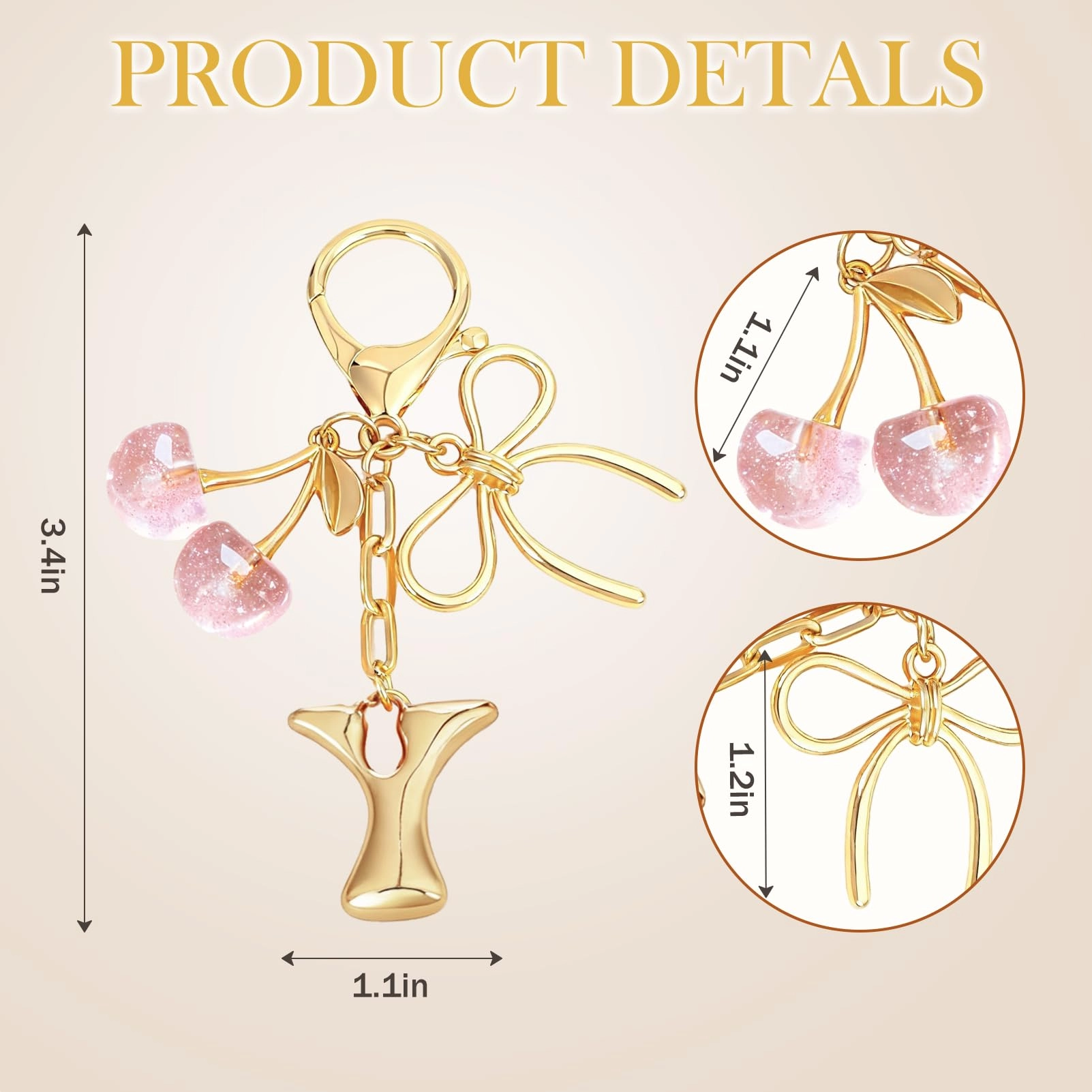 Initial P Keychain - Letter