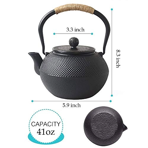 Cast Iron Teapot - Cast Iron 1200 ml/41 oz