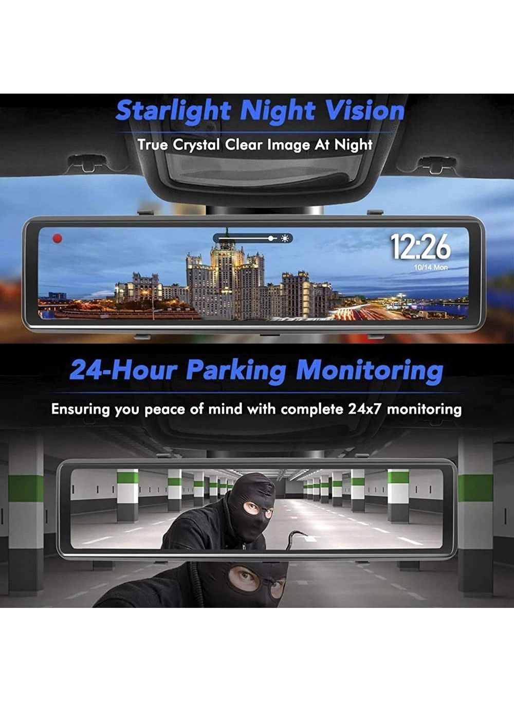 Mirror Dash Cam 1296P