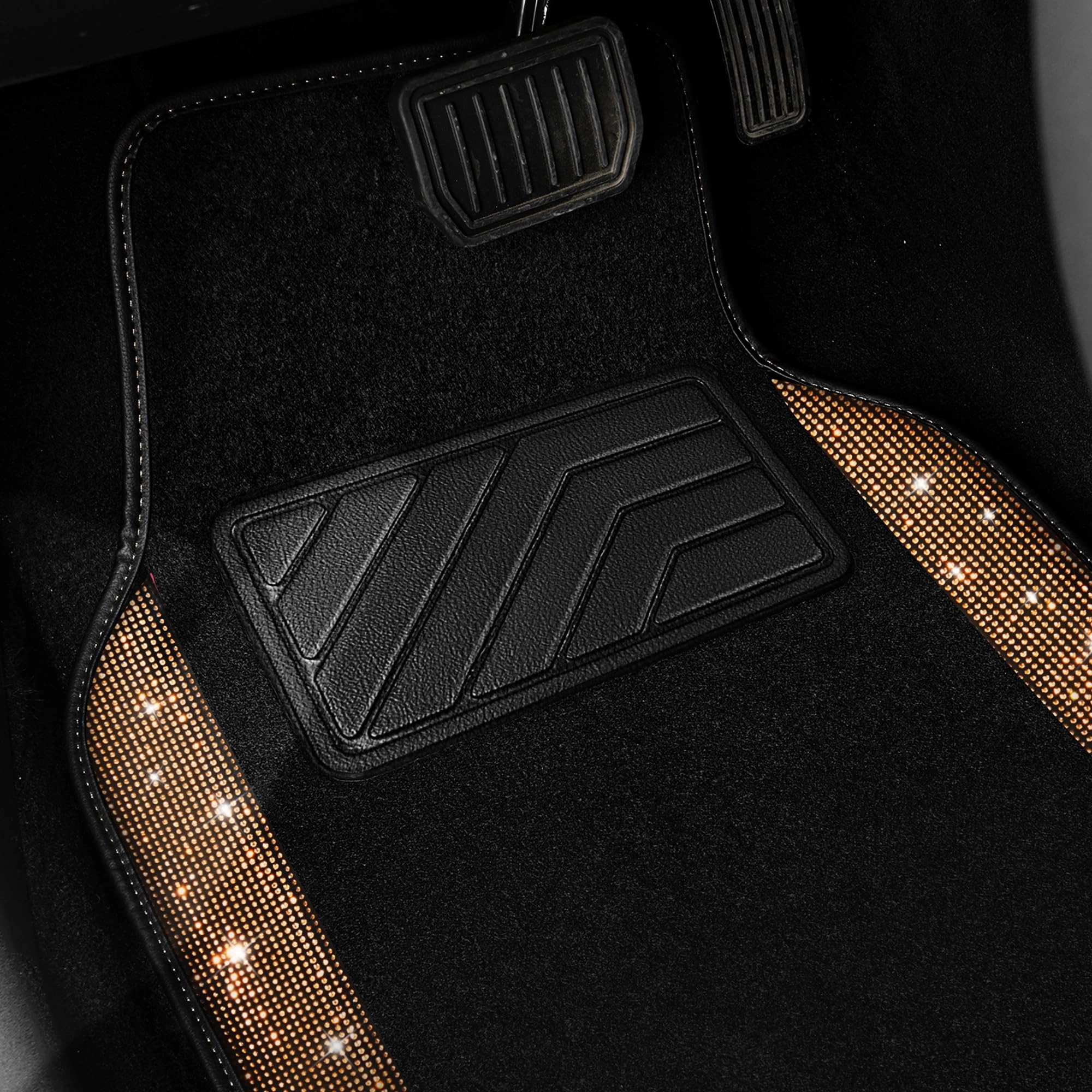 Bling Diamond Car Mats - 4.0 Count Universal Fit