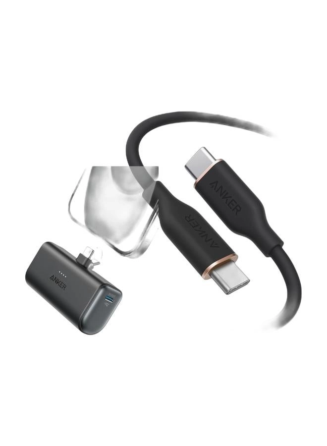 Anker Nano Power Bank + USB C Cable - 5,000mAh 22.5W