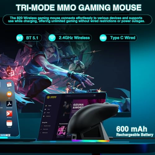 SM820 Gaming Mouse - Wireless