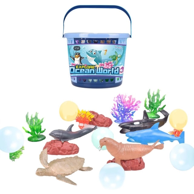 SAM BOX FZE Ocean World Bucket Set - 21Pcs Multicolor